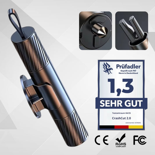 Crashcut™ 2.0 - Dein 2-in-1 Lebensretter im Auto
