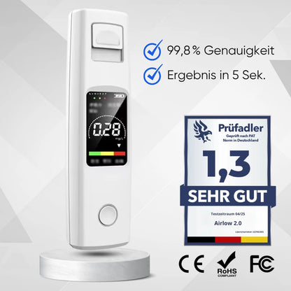 Airlow™ 2.0 - Präziser Alkoholtester für deinen Alltag