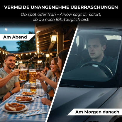 Airlow™ 2.0 - Präziser Alkoholtester für deinen Alltag